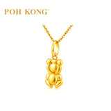 POH KONG 916/22K Yellow Gold Bear Pendant