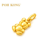 POH KONG 916/22K Yellow Gold Bear Pendant