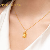 POH KONG 916/22K Yellow Gold Bear Pendant