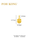 POH KONG 916/22K Yellow Gold Four Leaf Clover Pendant