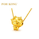 POH KONG 999/24K Yellow Gold Wink Goat Zodiac Charm Pendant