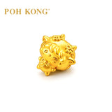 POH KONG 999/24K Yellow Gold Wink Goat Zodiac Charm Pendant