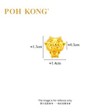 POH KONG 999/24K Yellow Gold Wink Goat Zodiac Charm Pendant