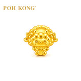 POH KONG 999/24K Yellow Gold Wink Goat Zodiac Charm Pendant