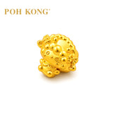 POH KONG 999/24K Yellow Gold Wink Goat Zodiac Charm Pendant