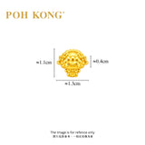 POH KONG 999/24K Yellow Gold Wink Goat Zodiac Charm Pendant