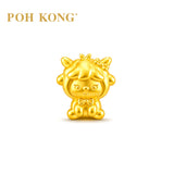 POH KONG 999/24K Yellow Gold Goat Zodiac Charm Pendant