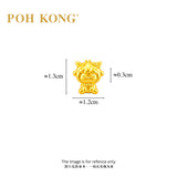 POH KONG 999/24K Yellow Gold Goat Zodiac Charm Pendant