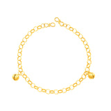 POH KONG 916/22K Yellow Gold Double Bell Bracelet