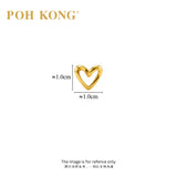 POH KONG 916/22K Yellow Gold Heart Shape Stud Earrings_20E14240000