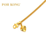 POH KONG 916/22K Yellow Gold V-Shaped Chain Bracelet