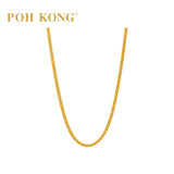 POH KONG 916/22K Yellow Gold V Shape Chain Necklace