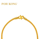 POH KONG 916/22K Yellow Gold V Shape Chain Necklace