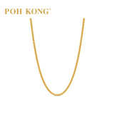 POH KONG 916/22K Yellow Gold Solid Single Curb Chain