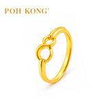 POH KONG 916/22K Yellow Gold Infinity Ring