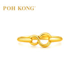 POH KONG 916/22K Yellow Gold Infinity Ring