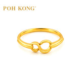 POH KONG 916/22K Yellow Gold Infinity Ring