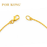 POH KONG 916/22K Yellow Gold Star Link Bracelet