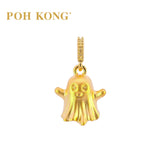 POH KONG 916/22K Yellow Gold Little Ghost Halloween Pendants