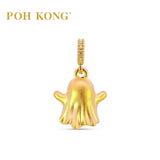 POH KONG 916/22K Yellow Gold Little Ghost Halloween Pendants