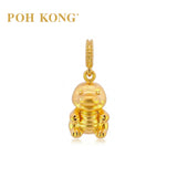 POH KONG 916/22K Yellow Gold Mini 3D Dinosaur Pendants