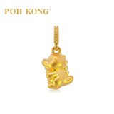 POH KONG 916/22K Yellow Gold Mini 3D Dinosaur Pendants