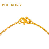POH KONG 916/22K Yellow Gold V Shape Chain Necklace_025