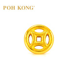 POH KONG 999.9/24K Yellow Gold Ancient Coin Beads