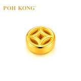 POH KONG 999.9/24K Yellow Gold Ancient Coin Beads