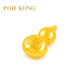 POH KONG 999.9/24K Yellow Gold Bottle Gourd Beads