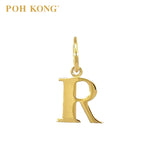 POH KONG 916/22K Yellow Gold Exquisite Alphabet Pendant R