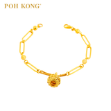 POH KONG 916/22K Yellow Gold Dragon Abacus Orb Bracelet