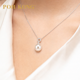 POH KONG 750/18K White Divine Pearl with Diamond Pendant