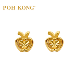 POH KONG 916/22K Yellow Gold Delicate Apples Earrings