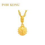 POH KONG 916/22K Yellow Gold Auspicious Worlds of Riches Charm