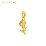 POH KONG 916/22K Yellow Gold Roses Pendant