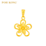 POH KONG 916/22K Yellow Gold Anggun Collection Jasmine Pendant