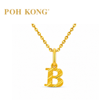 POH KONG 916/22K Yellow Gold Exquisite Alphabet Pendant B