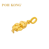 POH KONG 916/22K Yellow Gold Mermaid Pendant