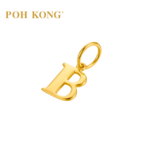 POH KONG 916/22K Yellow Gold Exquisite Alphabet Pendant B