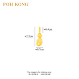 POH KONG 916/22K Yellow Gold Dolphin With Heart Shape Pendant