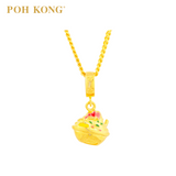 POH KONG 916/22K Yellow Gold Anggun ABC Air Batu Campur Pendant