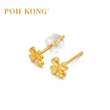POH KONG 22K/916 Yellow Gold 4 In Love Earrings