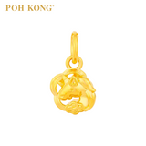POH KONG 916/22K Yellow Gold Unicorn with Cloud Pendant