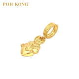 POH KONG 916/22K Yellow Gold Auspicious Bunny Love Pendant