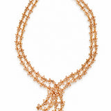 POH KONG 750/18K Rose Gold Jingle Bells with Diamond Necklace