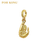 POH KONG 916/22K Yellow Gold Prawn Pendant