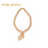 POH KONG 750/18K Rose Gold Cascade Bloom with Diamond Necklace