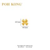 POH KONG 22K/916 Yellow Gold 4 In Love Earrings