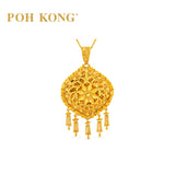 POH KONG 916/22K Scalloped Lattice Pendant